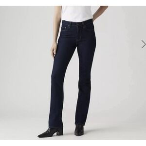 Levi's 725 Jeans High Rise Bootcut Womens 32x32 Dark Wash Denim Western Classic